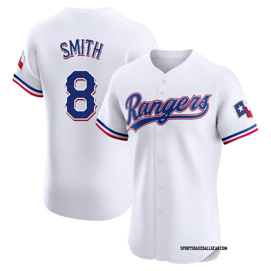 Josh Smith Men's Texas Rangers White Elite Home Jersey