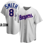 Josh Smith Men's Texas Rangers White Replica Home Cooperstown Collection 2023 World Series Champions Jersey