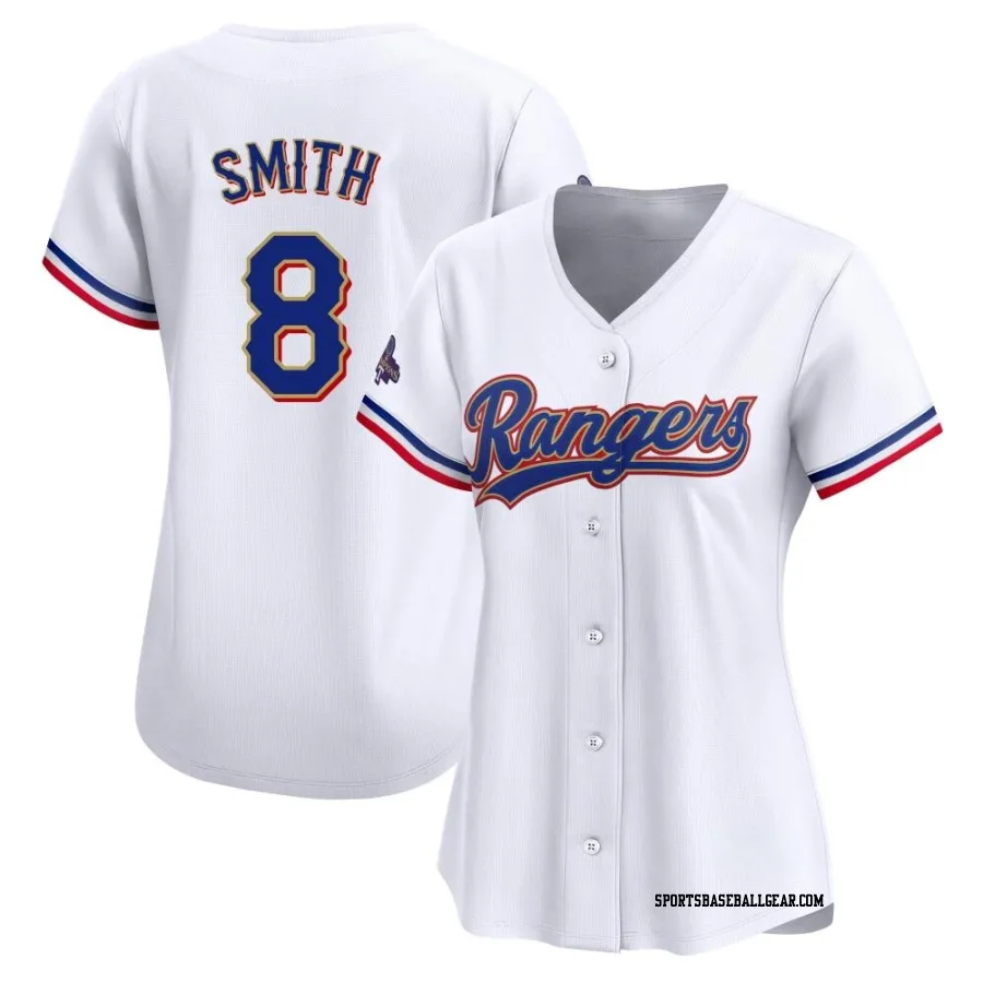 Josh Smith Women's Texas Rangers Gold Limited White 2024 Collection Jersey