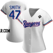 Josh Smith Women's Texas Rangers White Authentic Home 2023 World Series Jersey