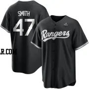 Josh Smith Youth Texas Rangers White Replica Black 2023 World Series Jersey