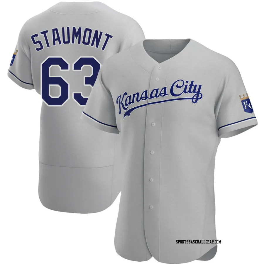 Josh Staumont Men's Kansas City Royals Gray Authentic Road Jersey