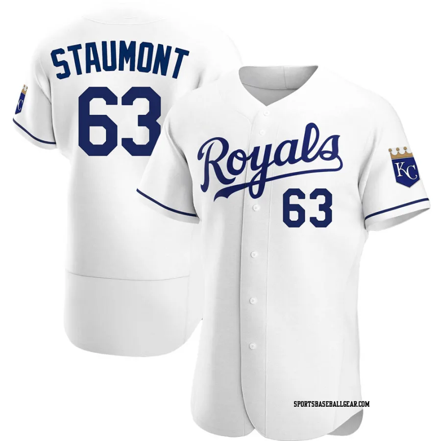 Josh Staumont Men's Kansas City Royals White Authentic Home Jersey