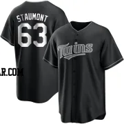 Josh Staumont Men's Minnesota Twins Black/White Replica Jersey