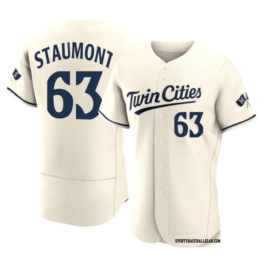 Josh Staumont Men's Minnesota Twins Cream Authentic Alternate 2023 Jersey