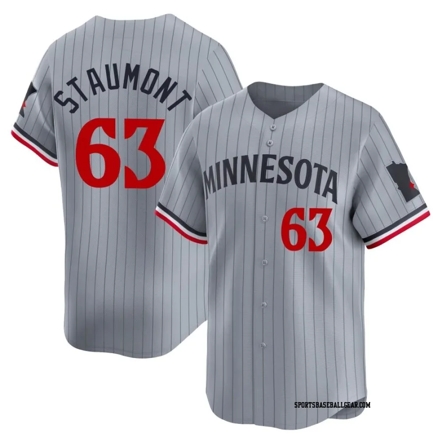 Josh Staumont Men's Minnesota Twins Gray Limited Road Jersey