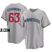 Josh Staumont Men's Minnesota Twins Gray Replica Road Jersey