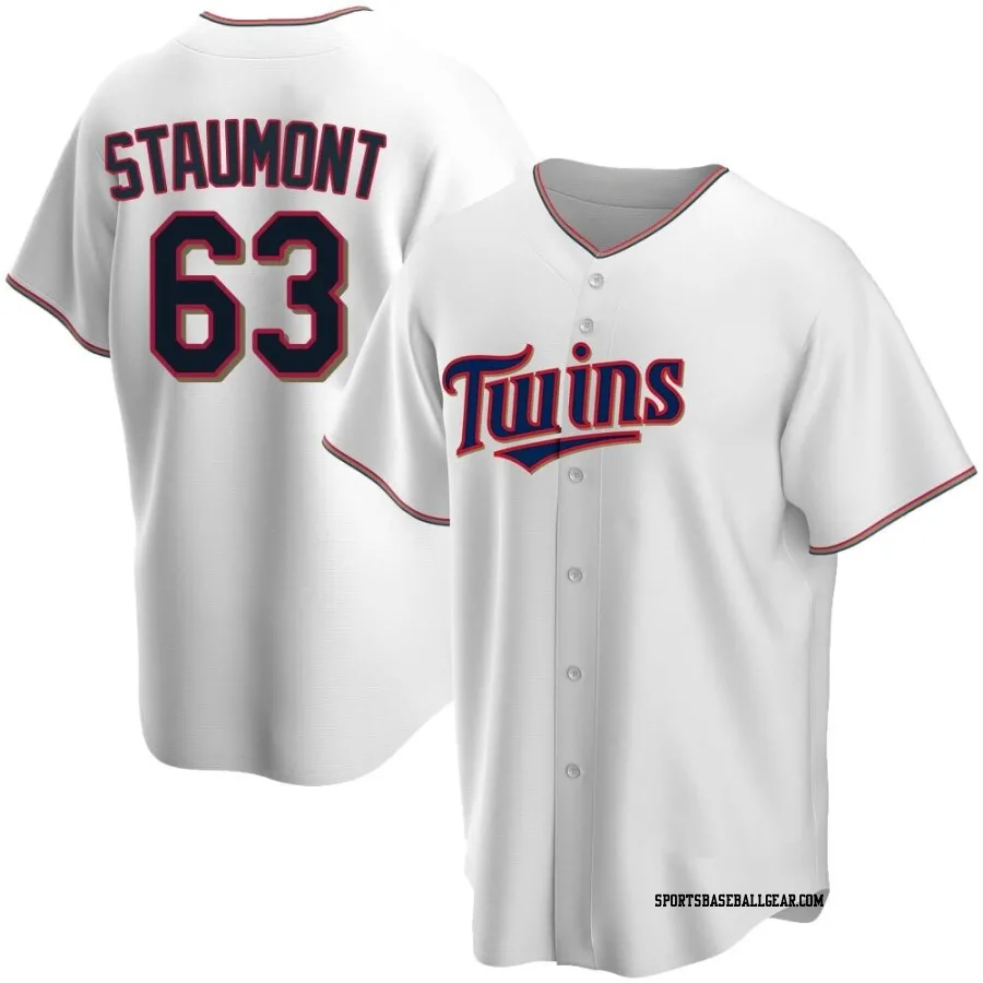 Josh Staumont Men's Minnesota Twins White Replica Home Jersey