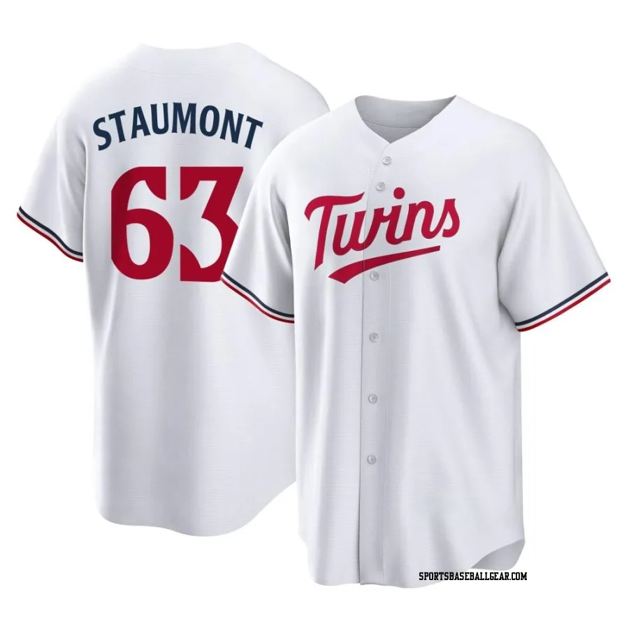 Josh Staumont Men's Minnesota Twins White Replica Home Jersey