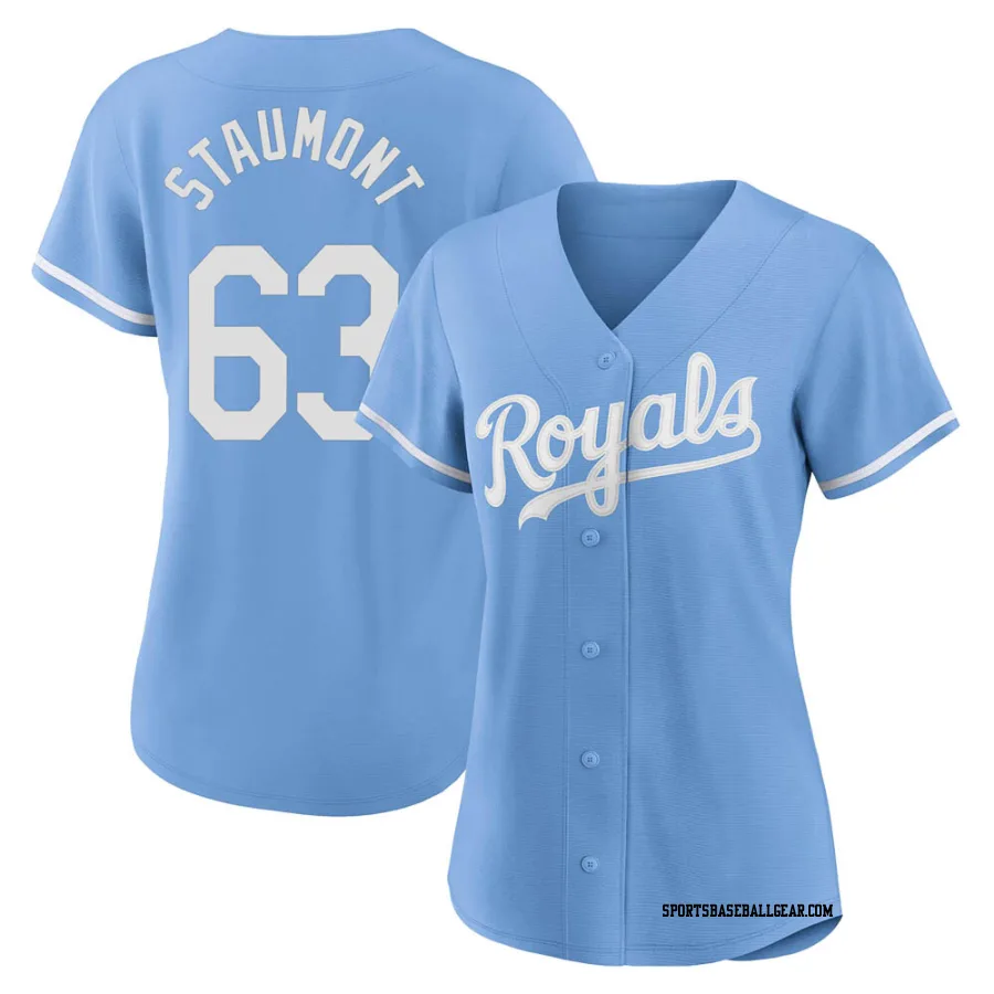 Josh Staumont Women's Kansas City Royals Light Blue Authentic 2022 Alternate Jersey