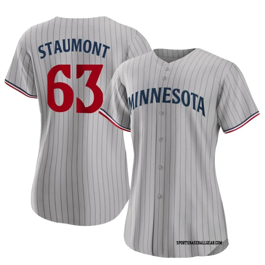 Josh Staumont Women's Minnesota Twins Gray Authentic Road Jersey