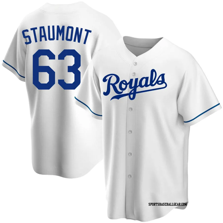 Josh Staumont Youth Kansas City Royals White Replica Home Jersey