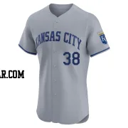 Josh Taylor Men's Kansas City Royals Gray Elite Road Jersey