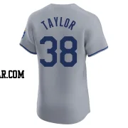 Josh Taylor Men's Kansas City Royals Gray Elite Road Jersey