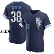 Josh Taylor Men's Kansas City Royals Navy Authentic 2022 City Connect Jersey