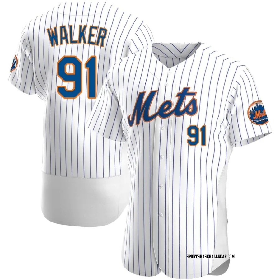 Josh Walker Men's New York Mets White Authentic Home Jersey