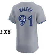 Josh Walker Men's Toronto Blue Jays Gray Elite Road Jersey