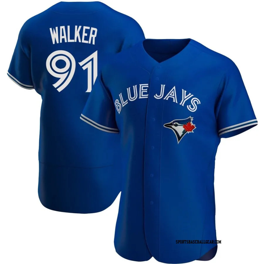 Josh Walker Men's Toronto Blue Jays Royal Authentic Alternate Jersey