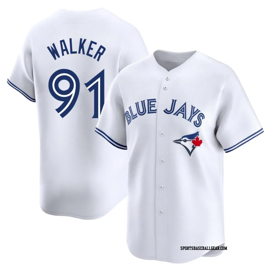 Josh Walker Men's Toronto Blue Jays White Limited Home Jersey