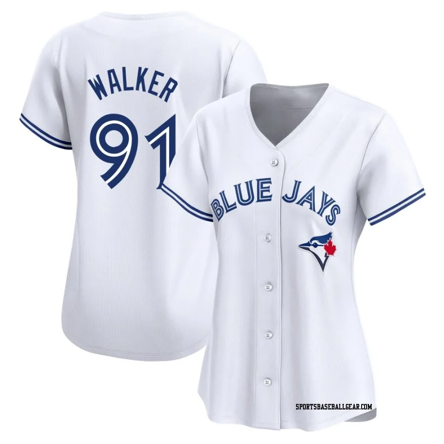 Josh Walker Women's Toronto Blue Jays White Limited Home Jersey