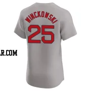 Josh Winckowski Men's Boston Red Sox Gray Elite Road Jersey