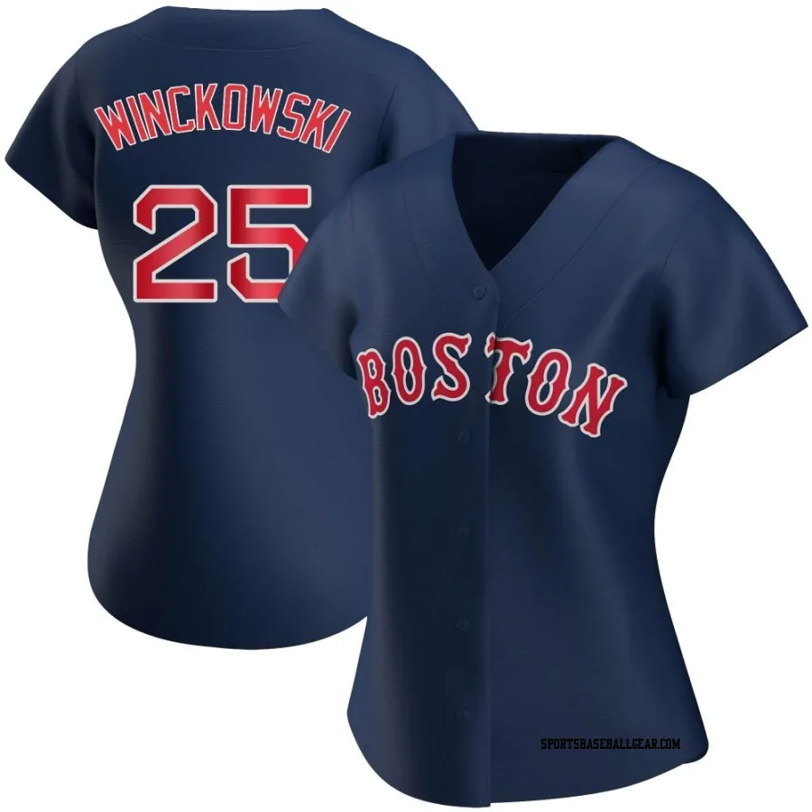 Josh Winckowski Women's Boston Red Sox Navy Replica Alternate Jersey