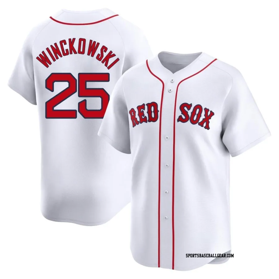 Josh Winckowski Youth Boston Red Sox White Limited Home Jersey