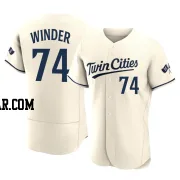 Josh Winder Men's Minnesota Twins Cream Authentic Alternate 2023 Jersey