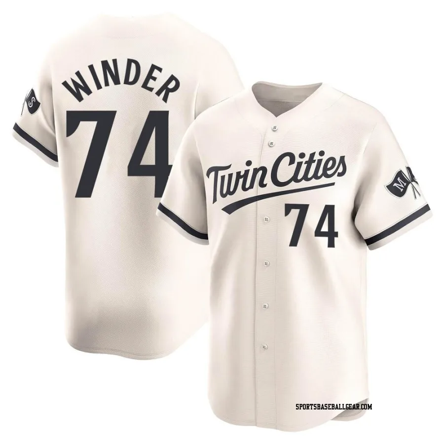 Josh Winder Men's Minnesota Twins Cream Limited Alternate Jersey