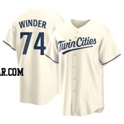 Josh Winder Men's Minnesota Twins Cream Replica Alternate Jersey