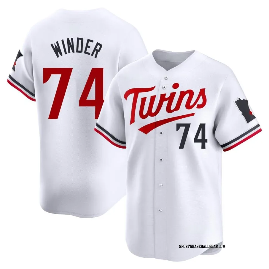 Josh Winder Men's Minnesota Twins White Limited Home Jersey