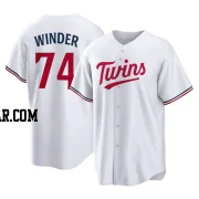 Josh Winder Men's Minnesota Twins White Replica Home Jersey