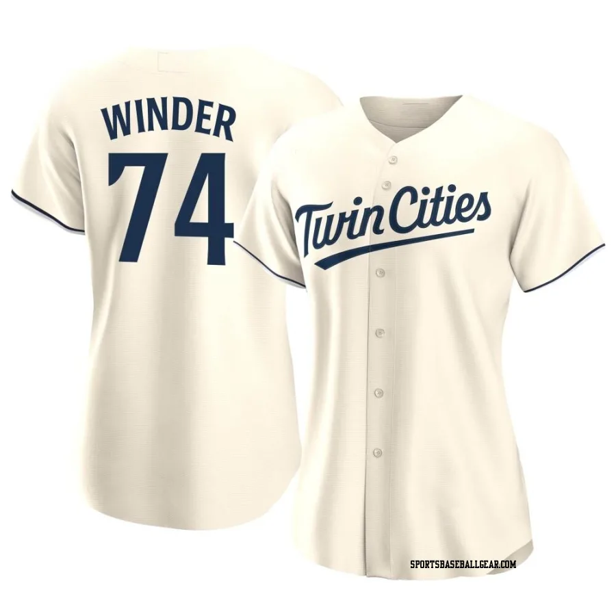 Josh Winder Women's Minnesota Twins Cream Authentic Alternate Jersey