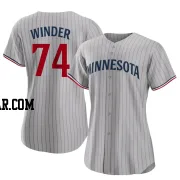 Josh Winder Women's Minnesota Twins Gray Authentic Road Jersey