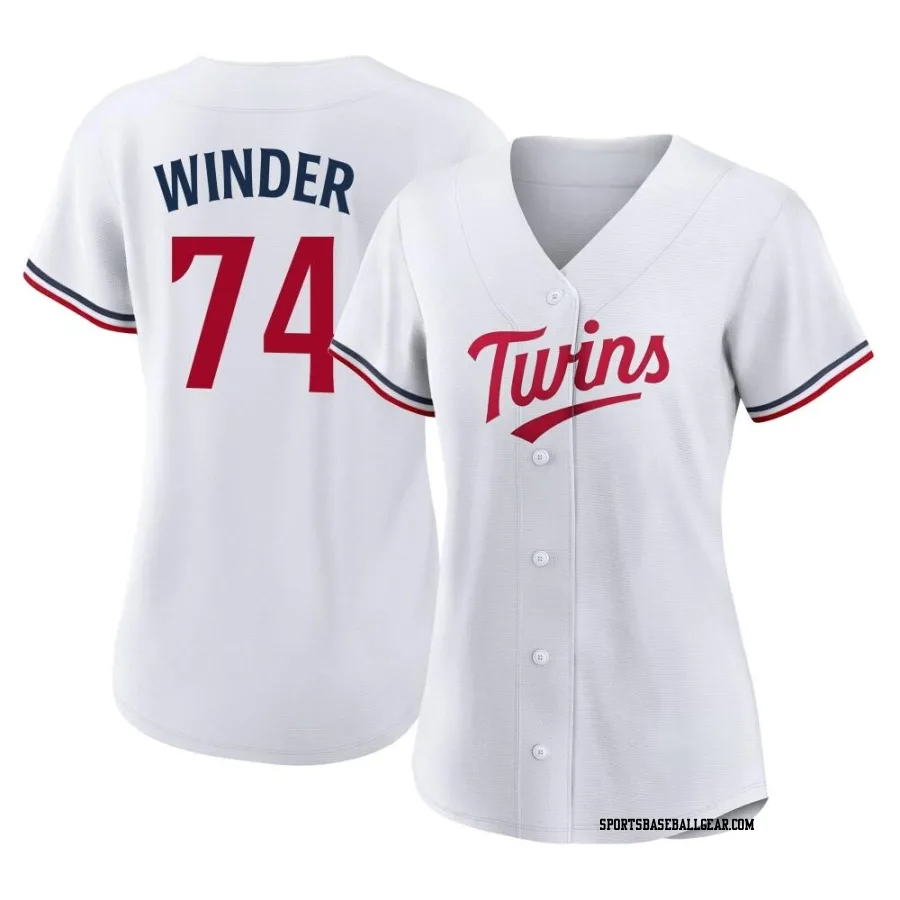 Josh Winder Women's Minnesota Twins White Authentic Home Jersey