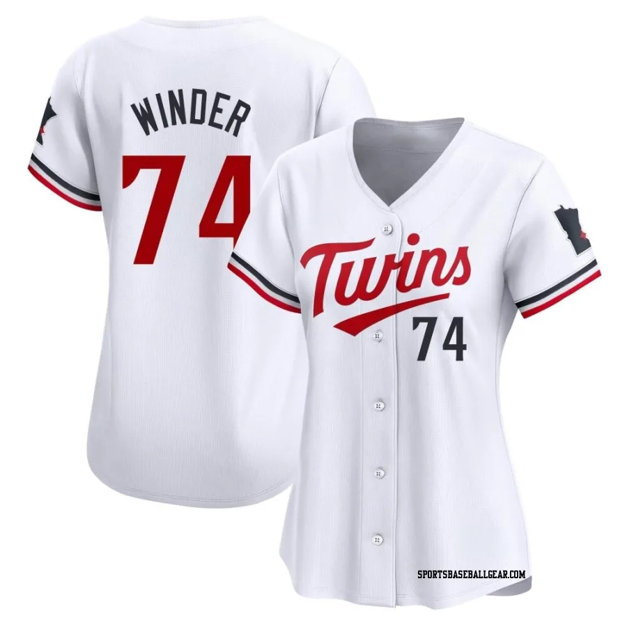 Josh Winder Women's Minnesota Twins White Limited Home Jersey