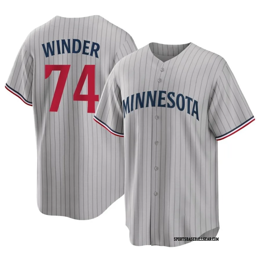 Josh Winder Youth Minnesota Twins Gray Replica Road Jersey