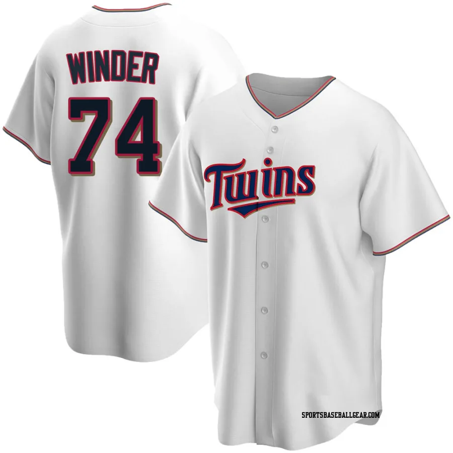 Josh Winder Youth Minnesota Twins White Replica Home Jersey