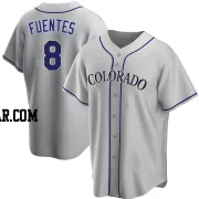 Joshua Fuentes Men's Colorado Rockies Gray Replica Road Jersey