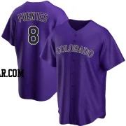 Joshua Fuentes Men's Colorado Rockies Purple Replica Alternate Jersey