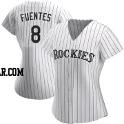 Joshua Fuentes Women's Colorado Rockies White Replica Home Jersey