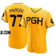 Joshua Palacios Men's Pittsburgh Pirates Gold Authentic 2023 City Connect Jersey