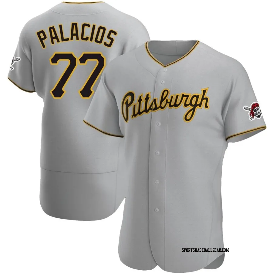 Joshua Palacios Men's Pittsburgh Pirates Gray Authentic Road Jersey