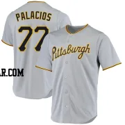 Joshua Palacios Men's Pittsburgh Pirates Gray Replica Road Jersey