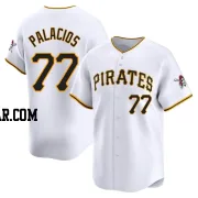 Joshua Palacios Men's Pittsburgh Pirates White Limited Home Jersey