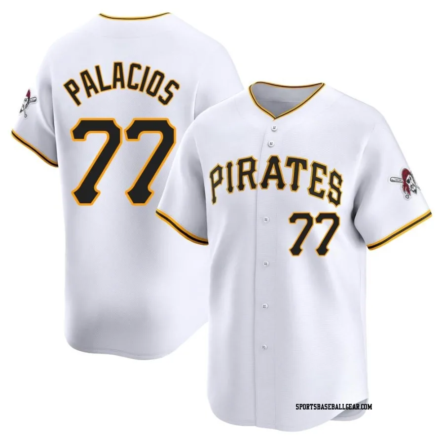 Joshua Palacios Men's Pittsburgh Pirates White Limited Home Jersey