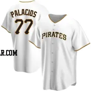 Joshua Palacios Men's Pittsburgh Pirates White Replica Home Jersey