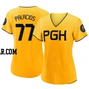 Joshua Palacios Women's Pittsburgh Pirates Gold Authentic 2023 City Connect Jersey