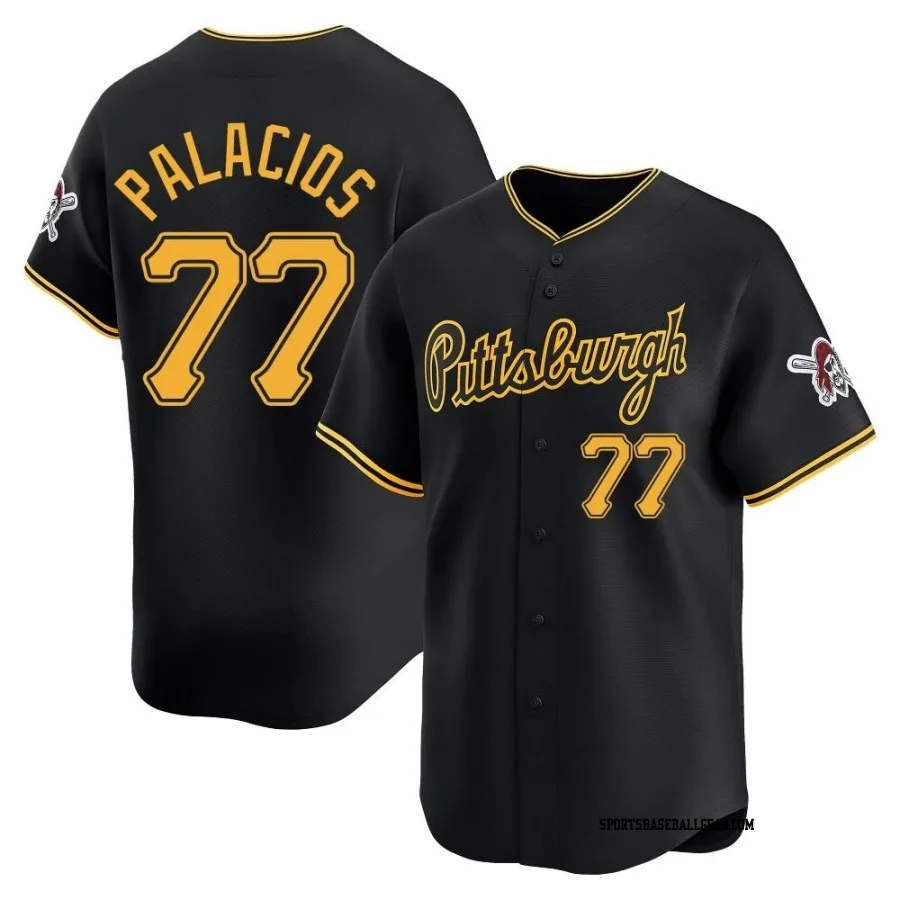 Joshua Palacios Youth Pittsburgh Pirates Black Limited Alternate Jersey