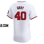 Josiah Gray Men's Washington Nationals White Elite Home Jersey